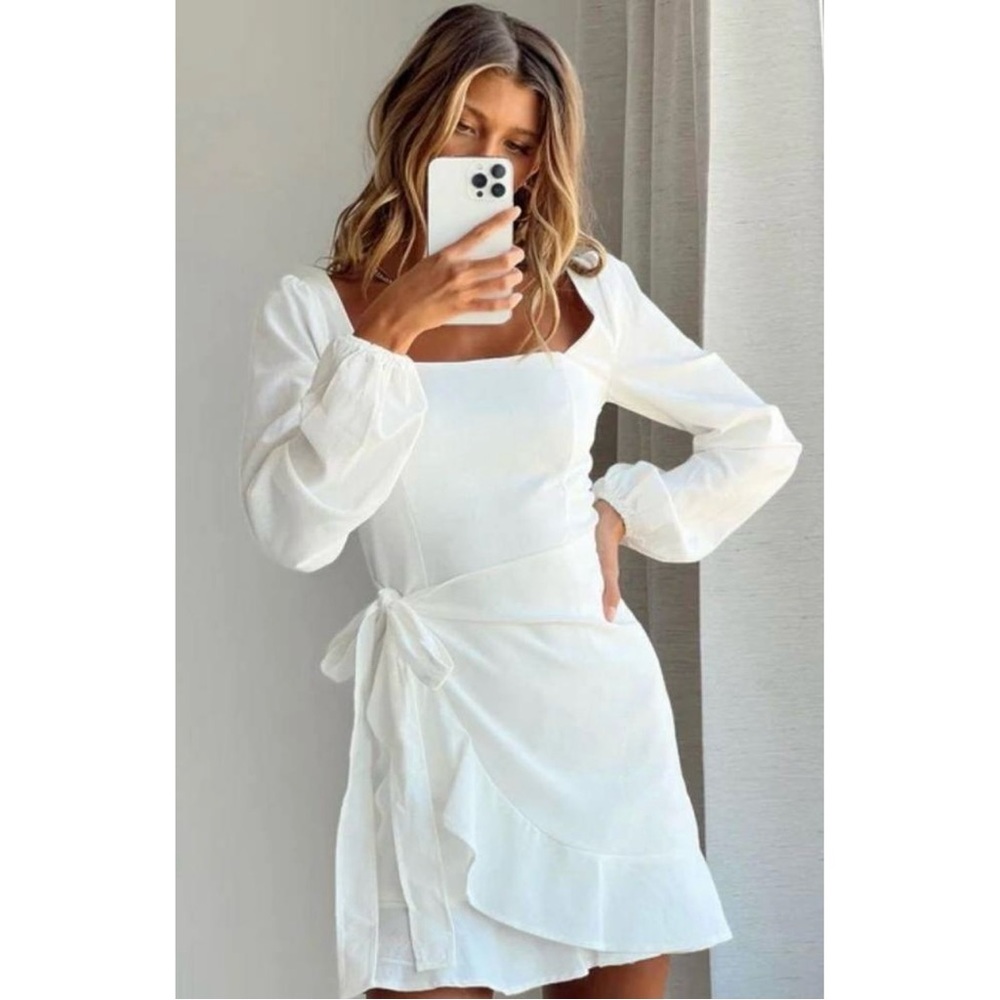Princess Polly The Villa Mini Dress White